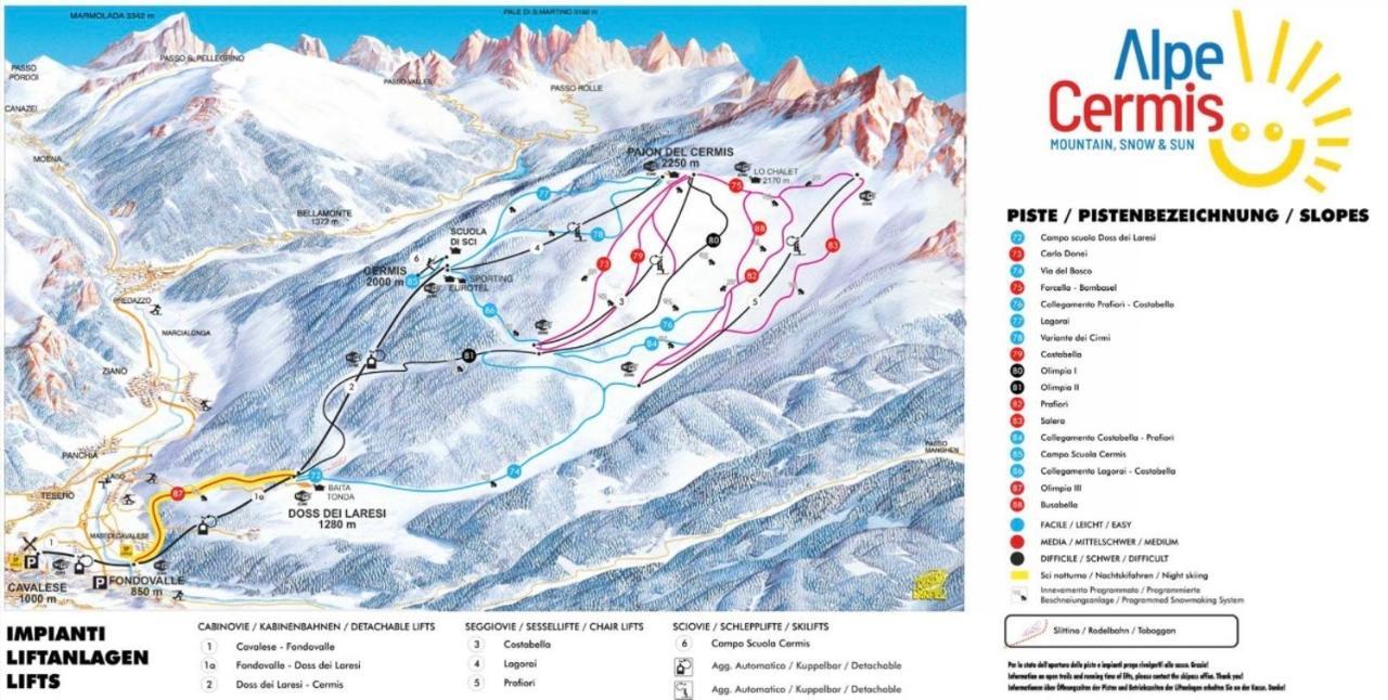 Casa Gilda Val Di Fiemme - Dolomiti Leilighet Cavalese Eksteriør bilde